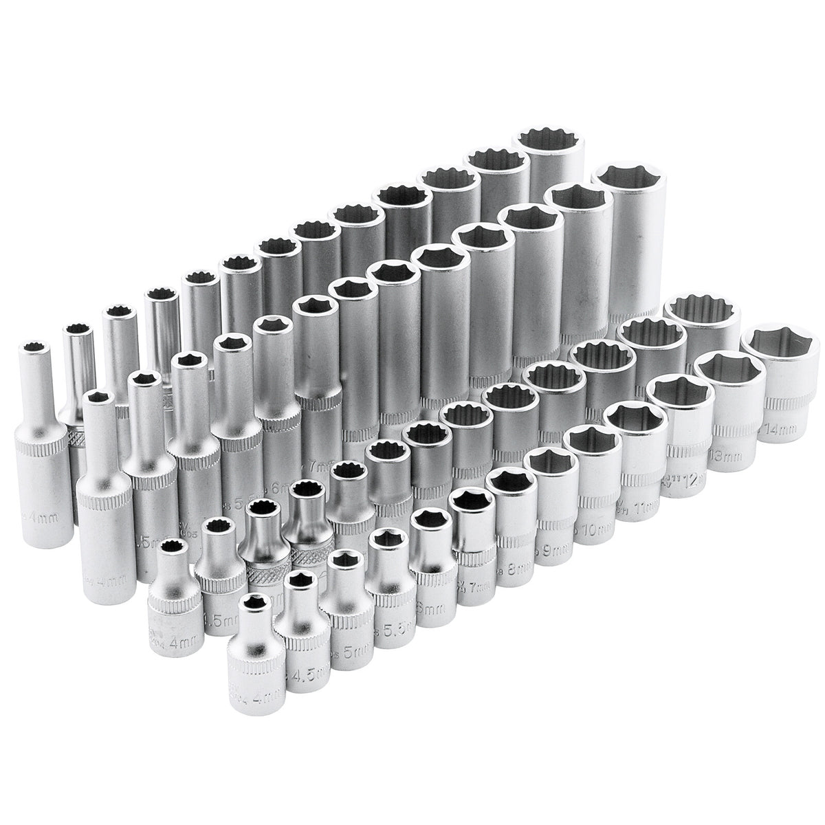 Stecknuss 1/4" 4 – 14 mm, Sechskant & Zwölfkant