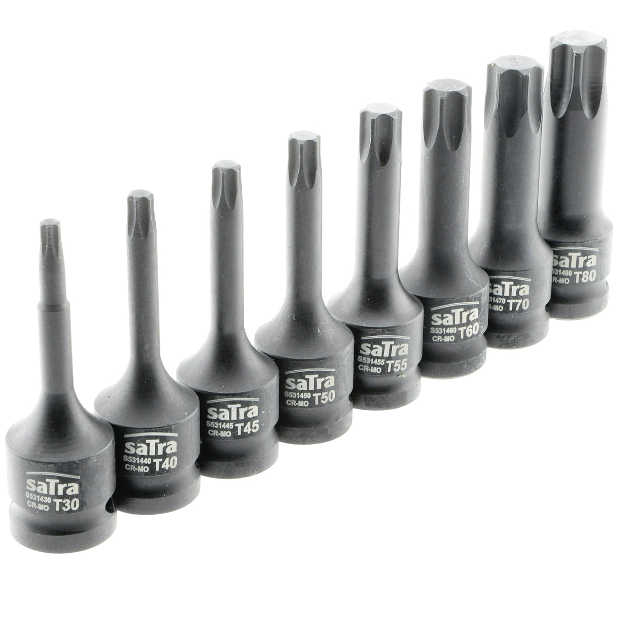 Schlagschrauber Steckschlüssel Satz für TORX T30 - T80 Stecknuss 1/2" Nuss Set