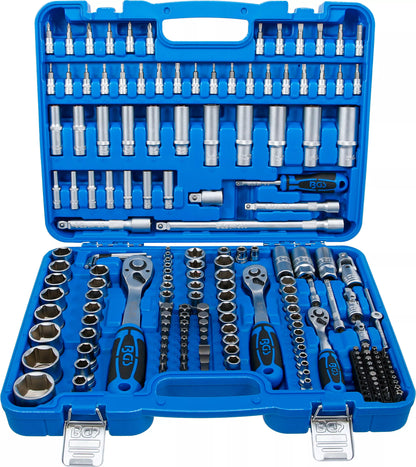 Steckschlüssel Satz 192 Teilig Ratschen Koffer Knarren Kasten Set 1/2" 3/8" 1/4"
