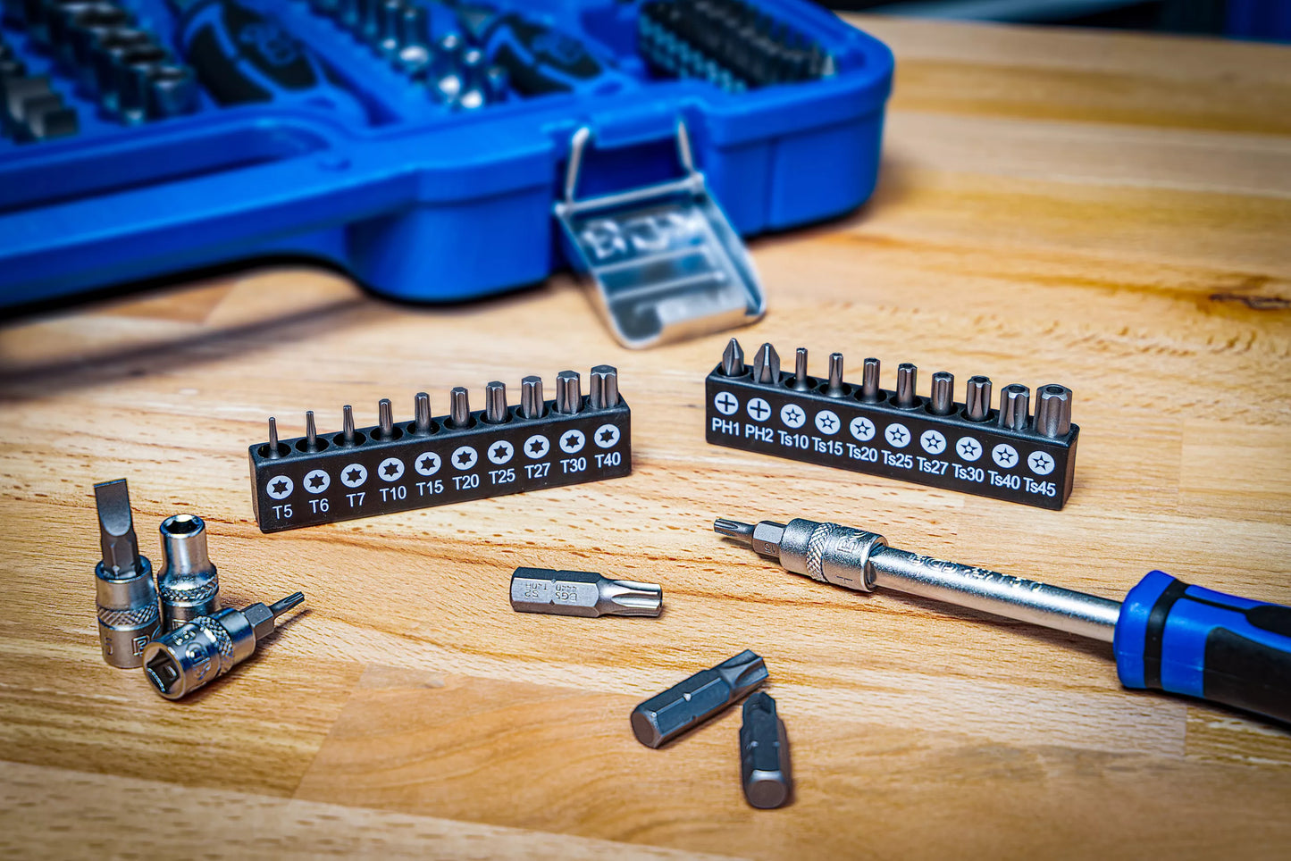 Steckschlüssel Satz 192 Teilig Ratschen Koffer Knarren Kasten Set 1/2" 3/8" 1/4"