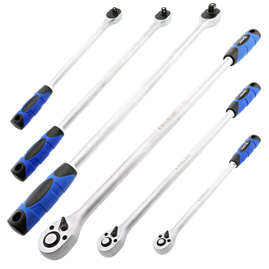 Extra lange Umschaltknarre 1/4", 3/8" und 1/2"