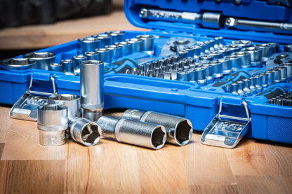 Steckschlüssel Satz 192 Teilig Ratschen Koffer Knarren Kasten Set 1/2" 3/8" 1/4"