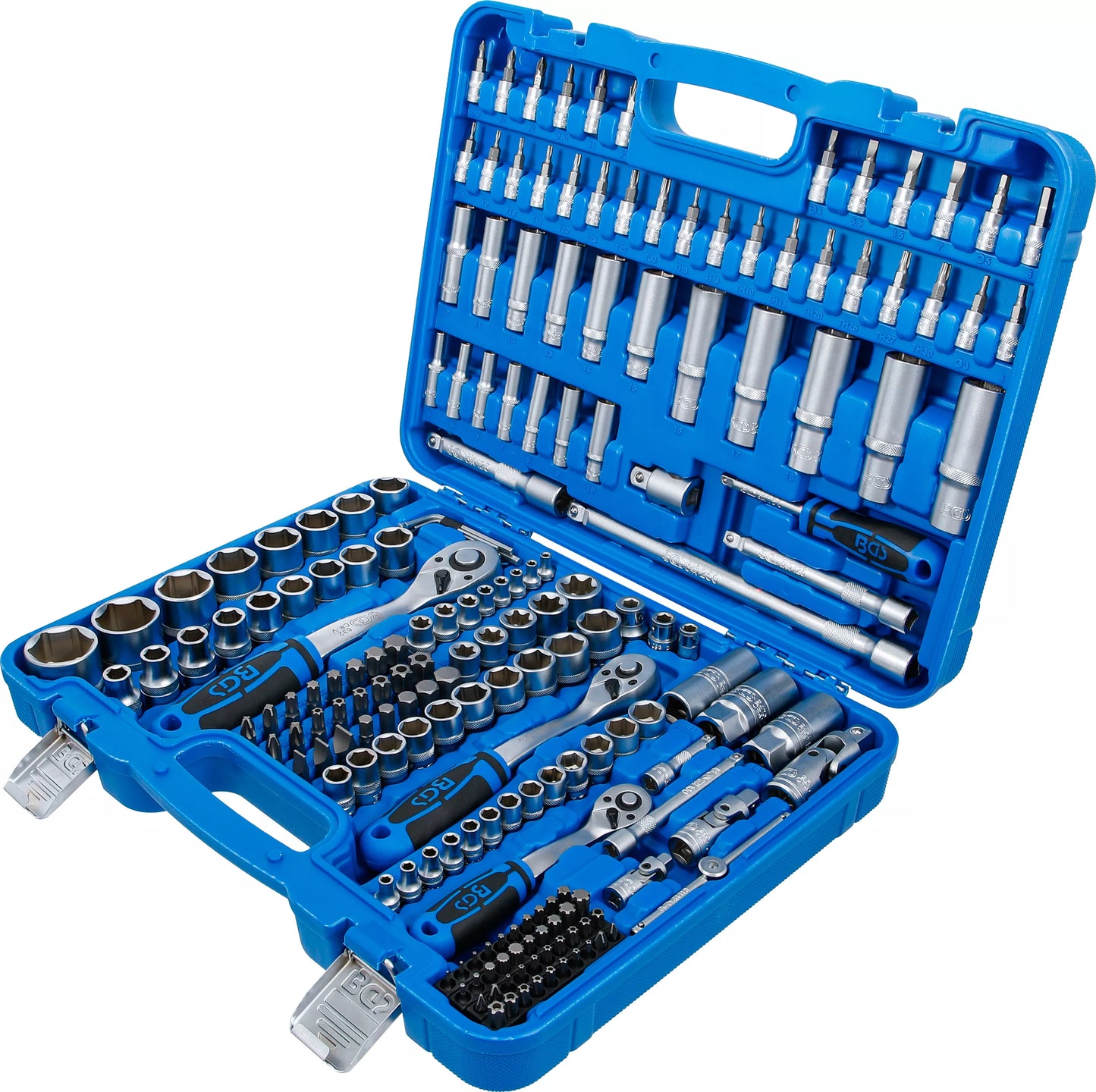 Steckschlüssel Satz 192 Teilig Ratschen Koffer Knarren Kasten Set 1/2" 3/8" 1/4"