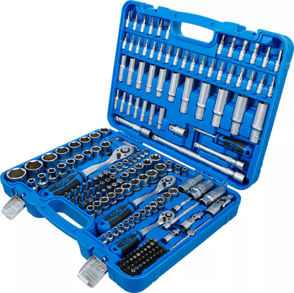 Steckschlüssel Satz 192 Teilig Ratschen Koffer Knarren Kasten Set 1/2" 3/8" 1/4"