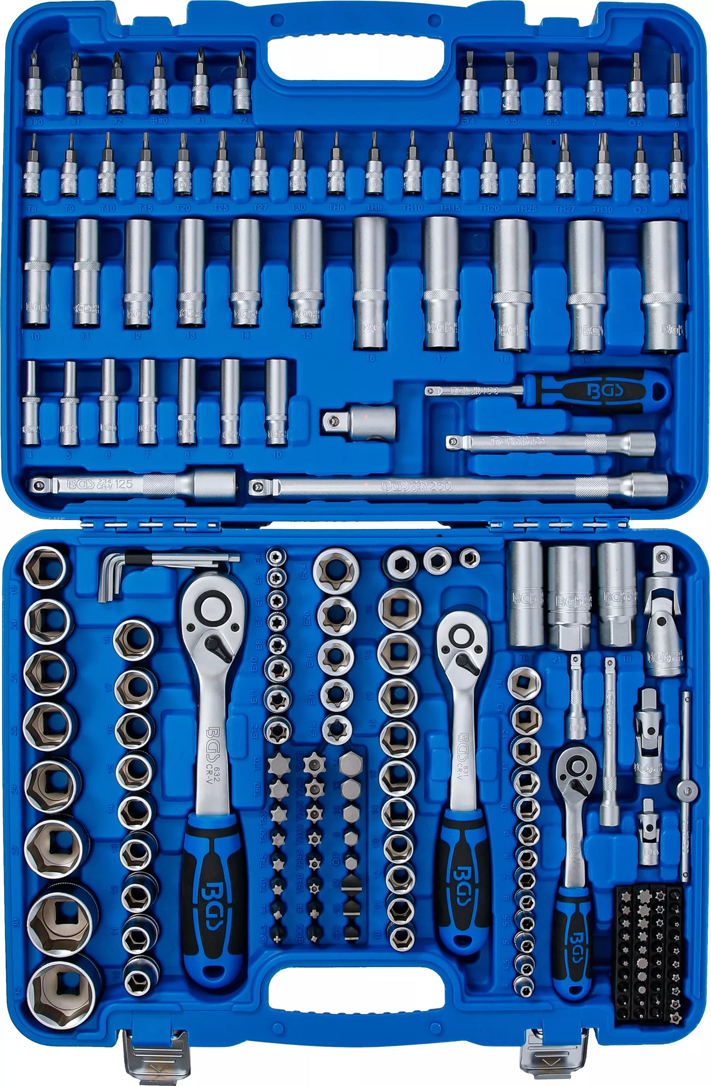 Steckschlüssel Satz 192 Teilig Ratschen Koffer Knarren Kasten Set 1/2" 3/8" 1/4"
