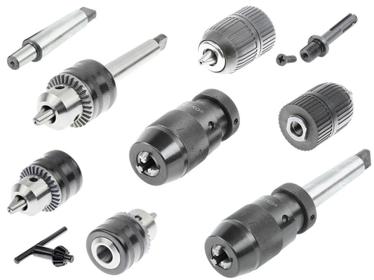 Bohrfutter Zahnkranz, Schnellspann & Präzision – B12 bis B22, MK2/MK3, SDS