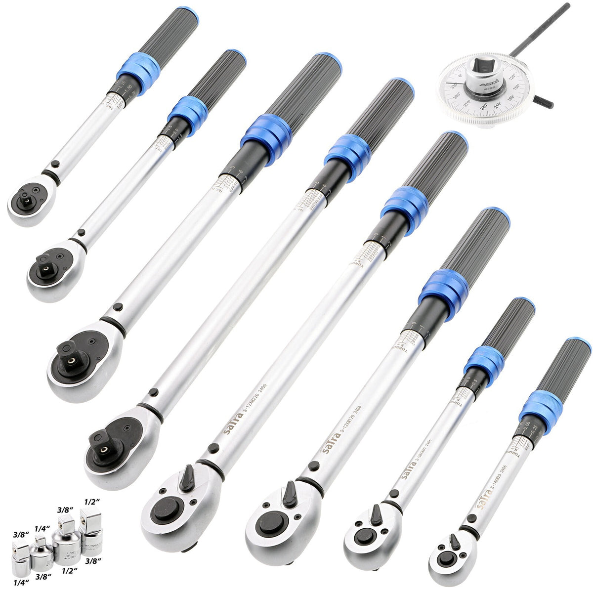 Drehmomentschlüssel 1/4", 3/8" und 1/2"