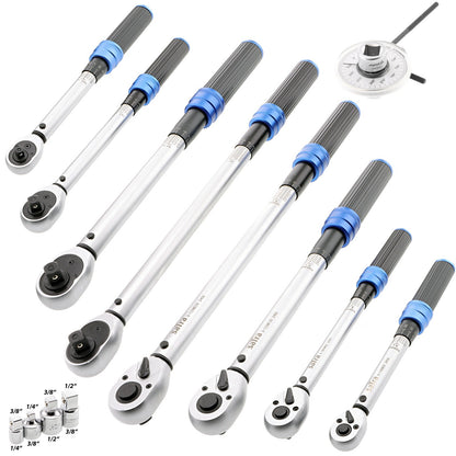 Drehmomentschlüssel 1/4", 3/8" und 1/2"