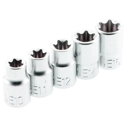 Steckschlüsselsatz innen & außen Torx T15 – T60 / E4 – E24