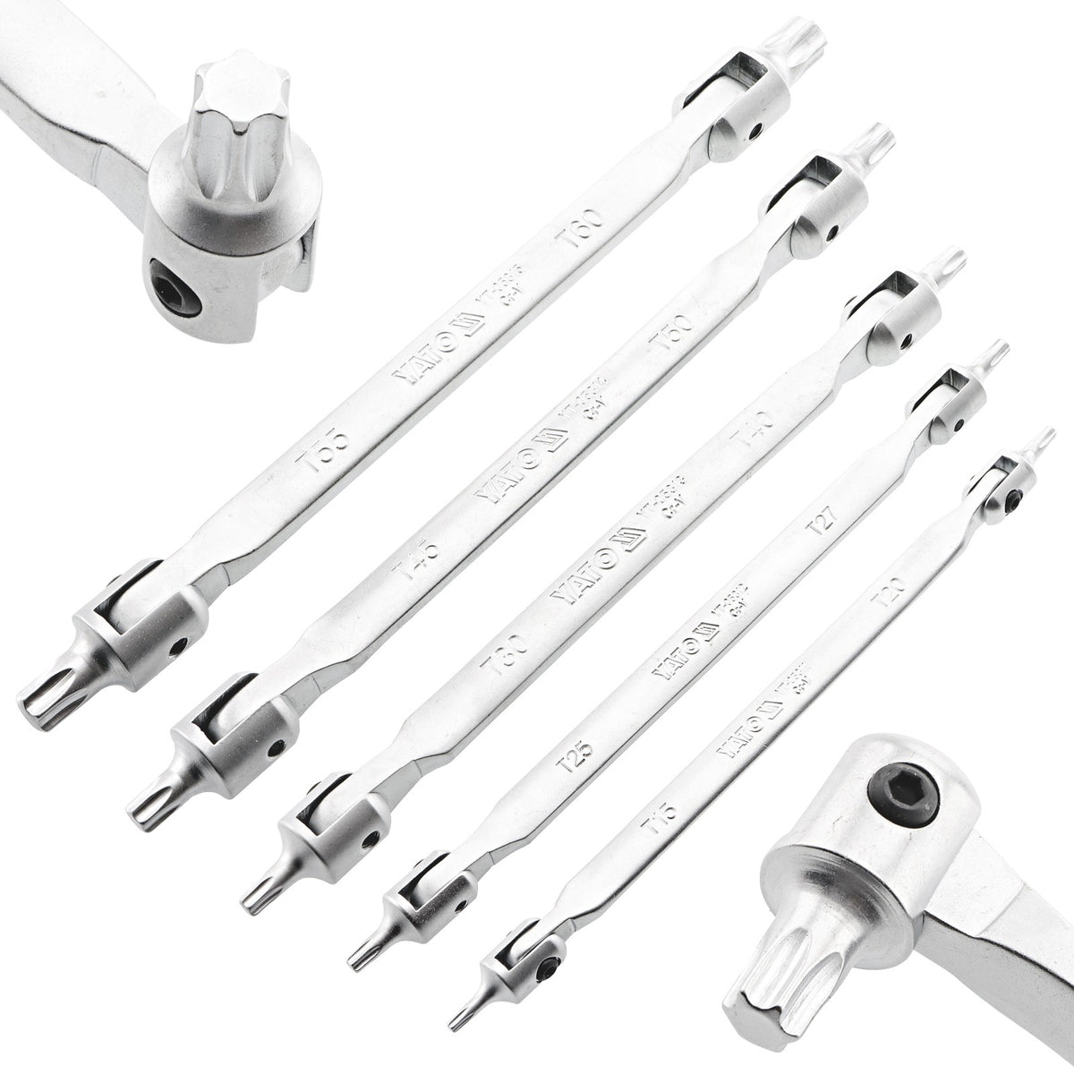 Steckschlüsselsatz innen & außen Torx T15 – T60 / E4 – E24