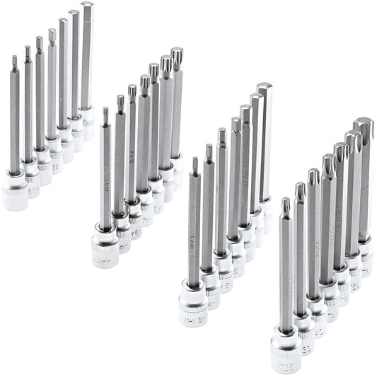 Steckschlüsselsatz für Torx, Inbus, Vielzahn & Zoll