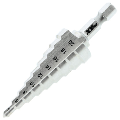 HSS-Stufenbohrer 4 – 52 mm, TiAlN-beschichtet