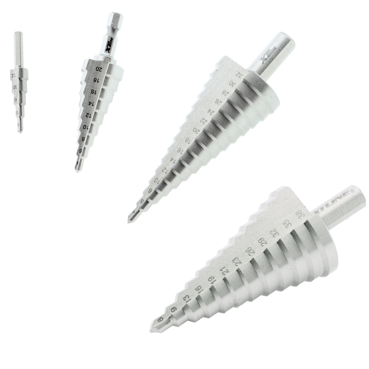 HSS-Stufenbohrer 4 – 52 mm, TiAlN-beschichtet