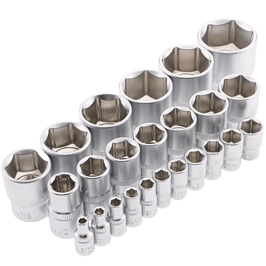 Zoll-Steckschlüsselsatz 5/32" – 1.1/4"